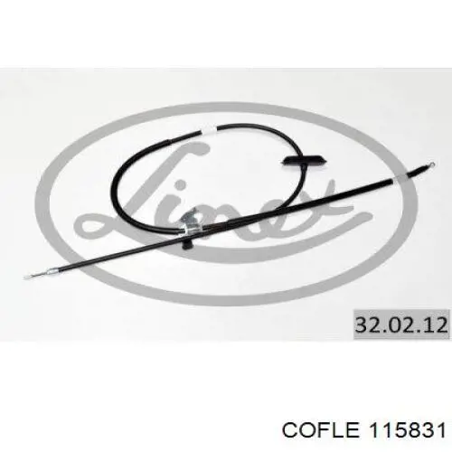 Трос ручника 115831 Cofle