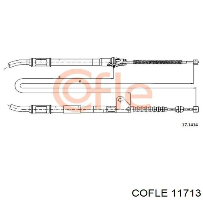 Купить 474557 Peugeot/Citroen Передний трос ручника