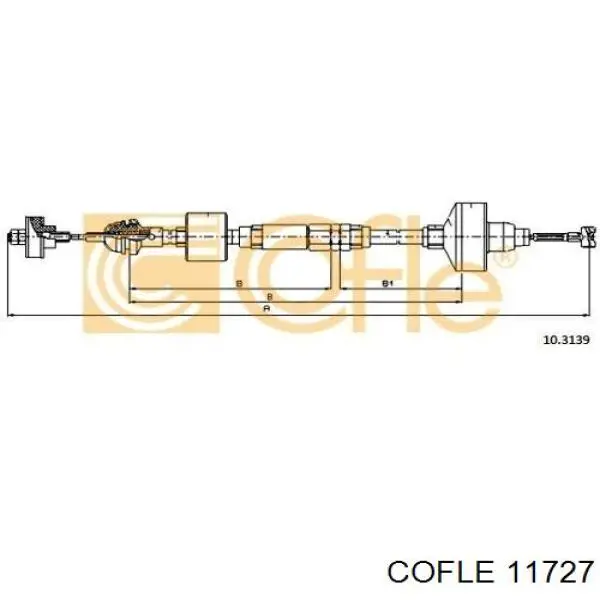 GCC107 TRW Трос сцепления