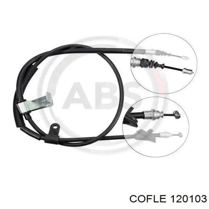 Трос ручного тормоза задний NK 901027 цена, от 21.39 USD