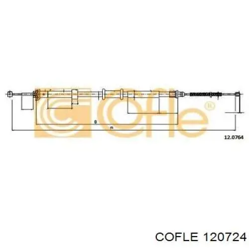 Трос ручника задний правый Maxgear 320684