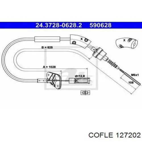 Трос сцепления 320537 Maxgear