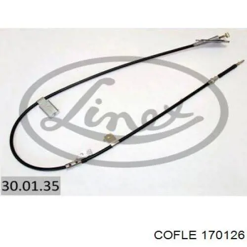 Трос ручного тормоза задний Cofle 170126 цена, от 23.48 USD