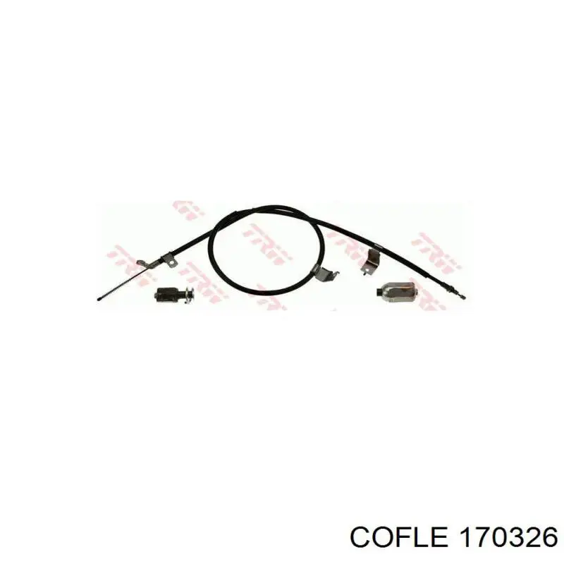 Трос стояночного тормоза задний правый Cofle 170326 цена, от 29.40 USD