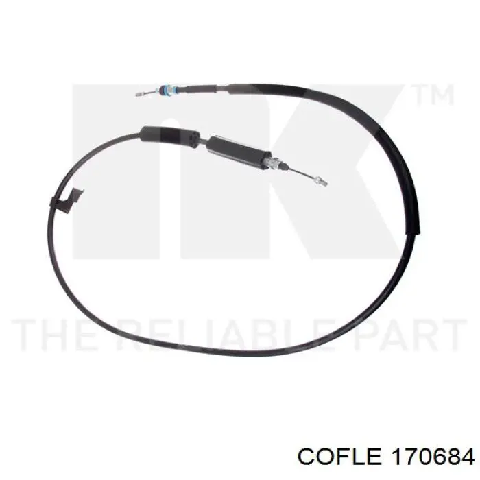 Cable de freno de mano trasero derecho 170684 Cofle