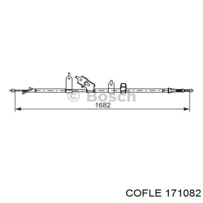 Трос ручника 171082 Cofle