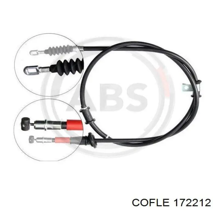 172212 Cofle cabo do freio de estacionamento traseiro direito