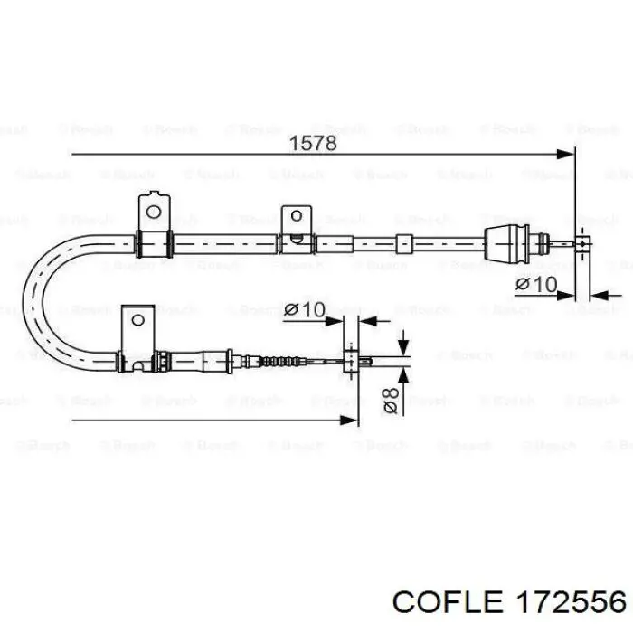 Трос ручника 172556 Cofle