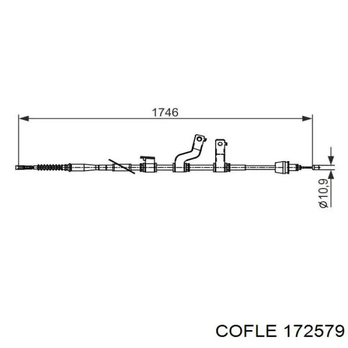 Трос ручного тормоза задний AIC 75330 цена, от 31.67 USD