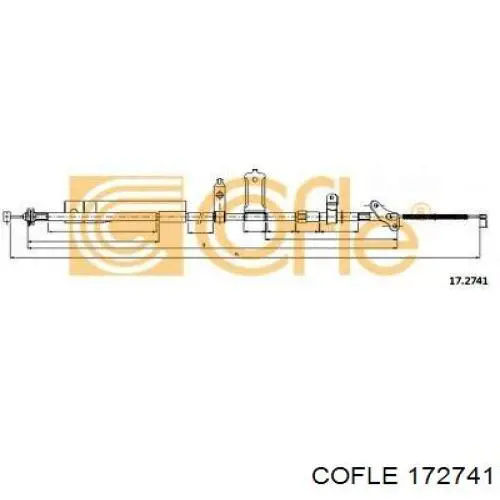 Трос ручника 172741 Cofle