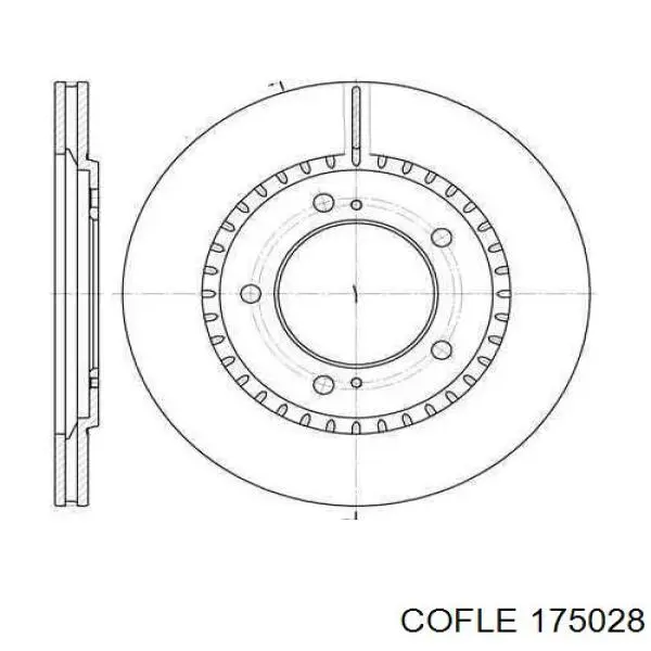 Трос стояночного тормоза задний правый Cofle 175028 цена, от 24.35 USD