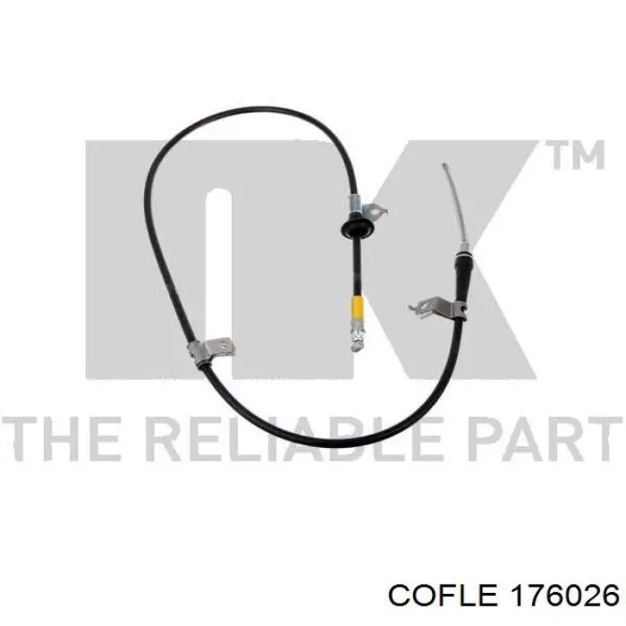 17.6026 Cofle cabo do freio de estacionamento traseiro direito