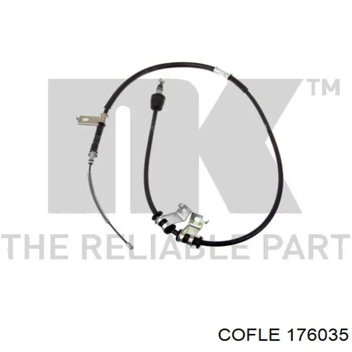 17.6035 Cofle cabo do freio de estacionamento traseiro esquerdo