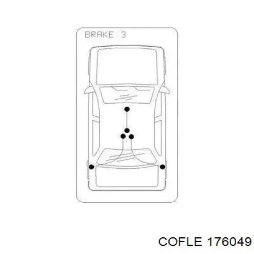 Задний правый трос ручника 597702S250 Hyundai/Kia