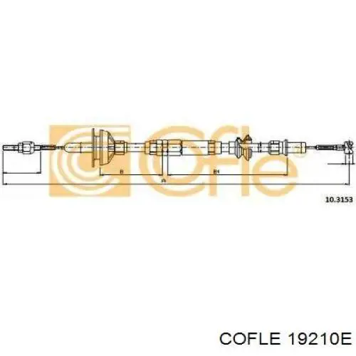 19210E Cofle Трос сцепления