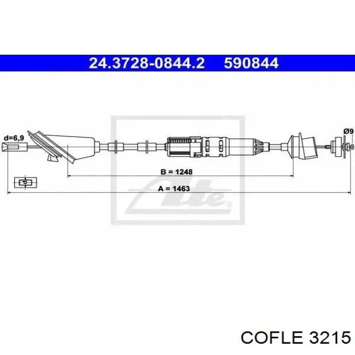 Задний трос ручника Linex 140108 цена, от 16.91 USD