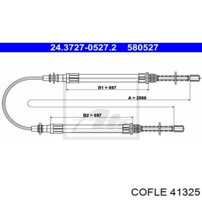 Купить 41325 Cofle Трос газа