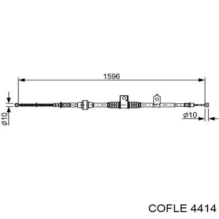 Трос ручника 924414 Cofle