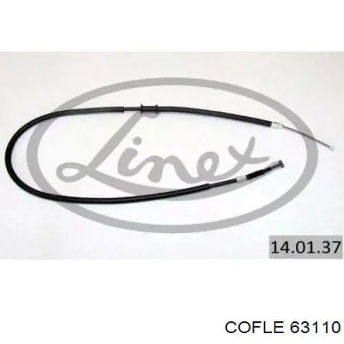 Трос стояночного тормоза задний правый Linex 140137 цена, от 15.32 USD