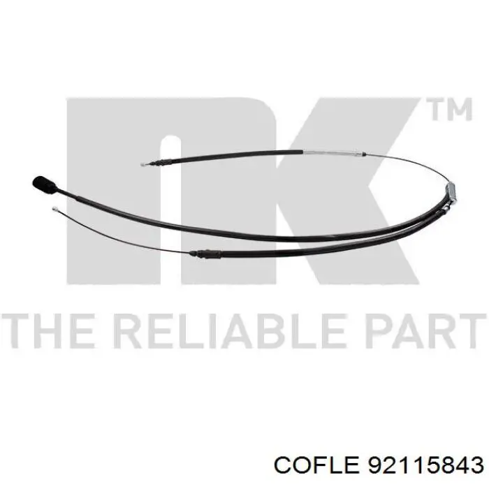 92.11.5843 Cofle cabo do freio de estacionamento, kit para automóvel