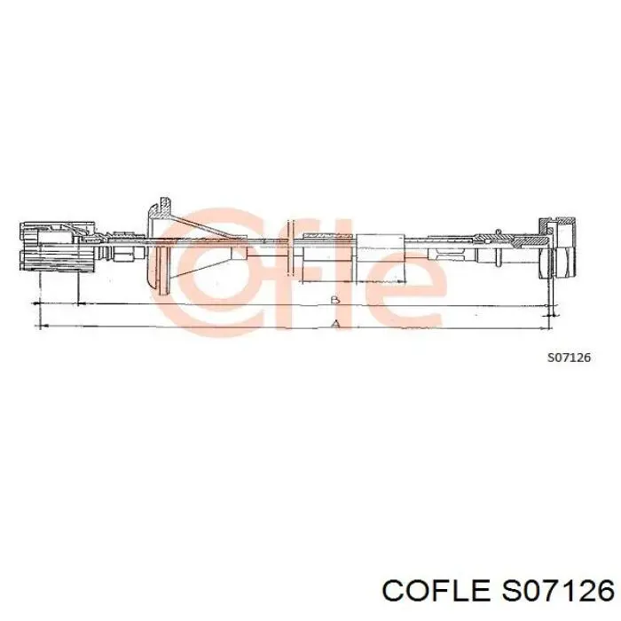 Cable Para Velocimetro S07126 Cofle