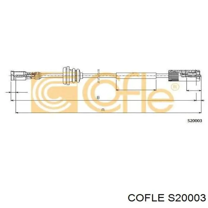 S20003 Cofle трос привода спидометра