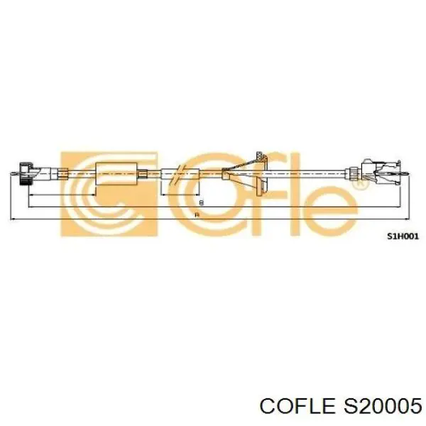 Трос спидометра Cofle S20005