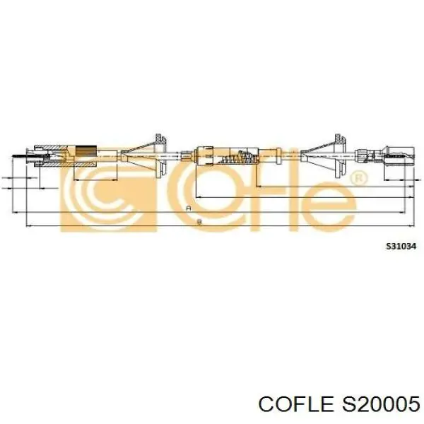 S20005 Cofle Тросик спидометра