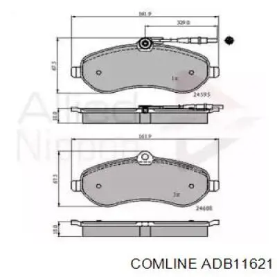 Передние тормозные колодки ADB11621 Comline