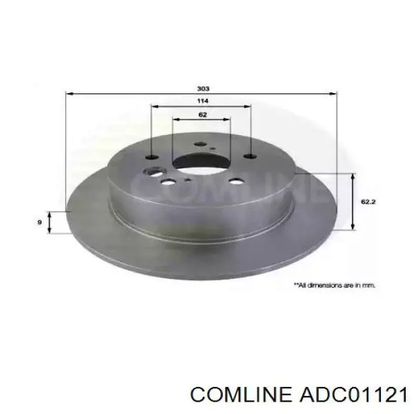 Тормозные диски ADC01121 Comline