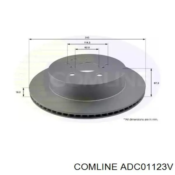 Тормозные диски ADC01123V Comline