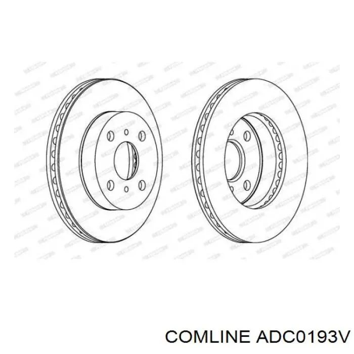 ADC0193V Comline Диск тормозной передний
