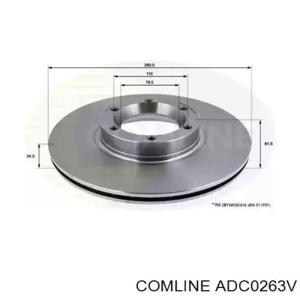 Передние тормозные диски ADC0263V Comline