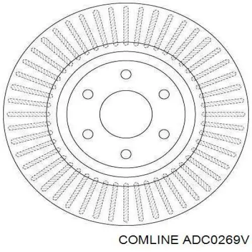ADC0269V Comline Диск тормозной передний