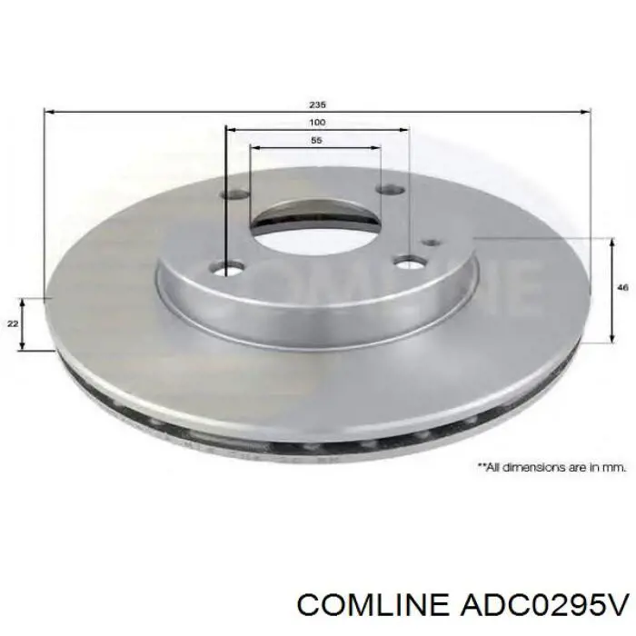 Купить ADC0295V Comline Ротор тормозной