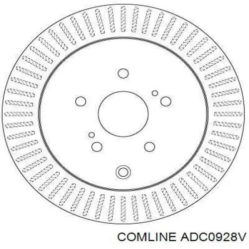 Compre ADC0928V Comline Disco do freio traseiro