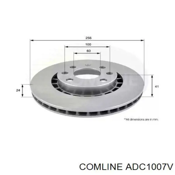 ADC1007V Comline disco do freio dianteiro