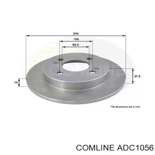 Тормозные диски ADC1056 Comline