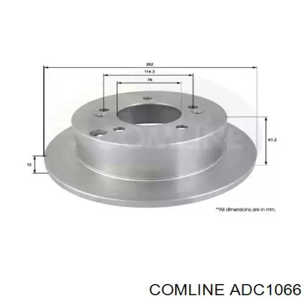 Тормозные диски ADC1066 Comline