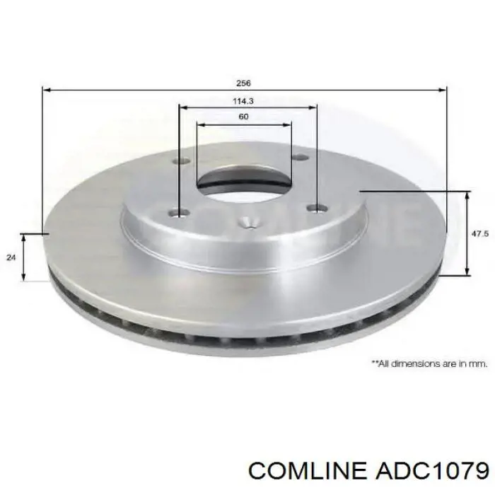 Задний тормозной диск Comline ADC1079 цена, от 27.71 USD