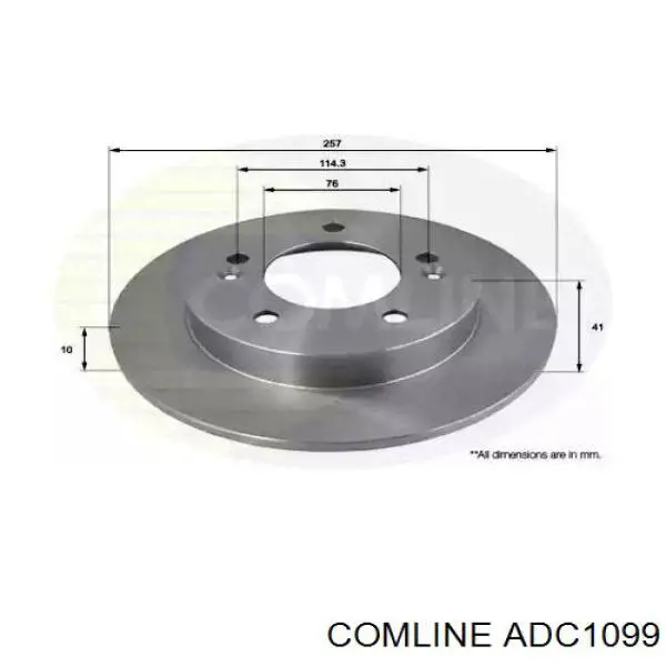 Тормозные диски ADC1099 Comline