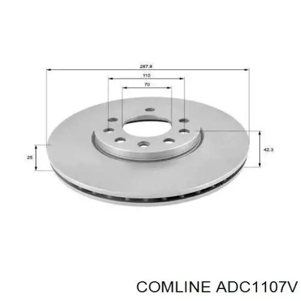 ADC1107V Comline disco do freio dianteiro