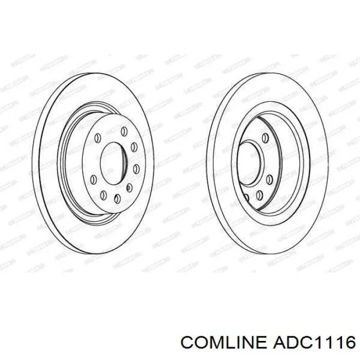 Купить ADC1116 Comline Диск тормозной задний