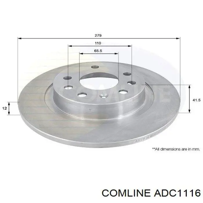 Тормозные диски ADC1116 Comline