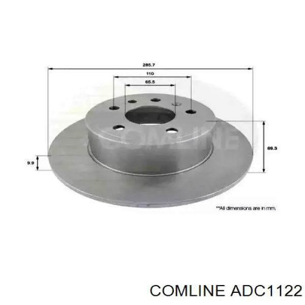 Тормозные диски ADC1122 Comline