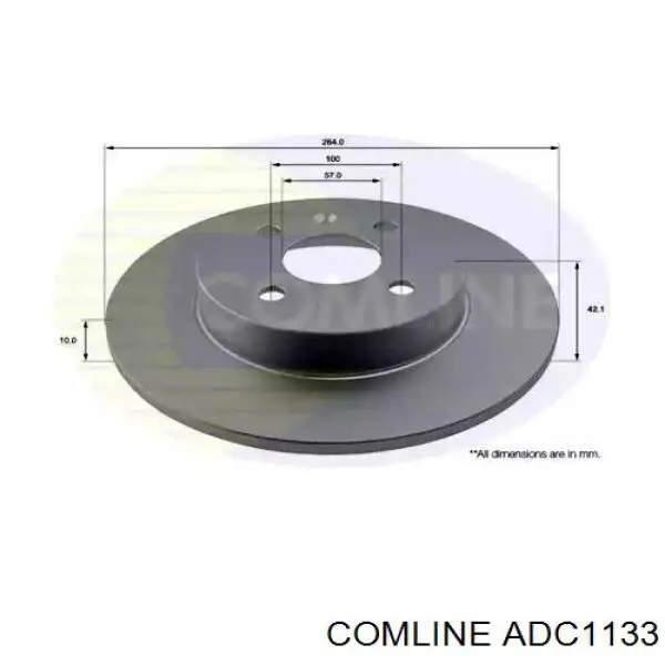 Тормозные диски ADC1133 Comline