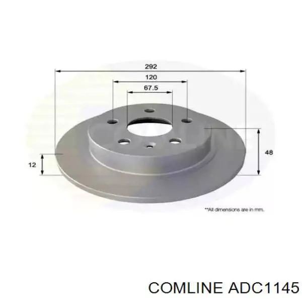 Тормозные диски ADC1145 Comline