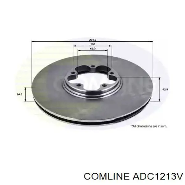 Передние тормозные диски ADC1213V Comline