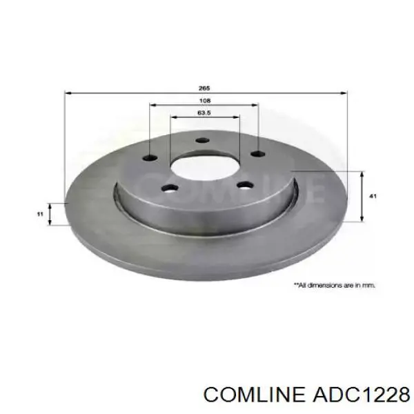 Тормозные диски ADC1228 Comline