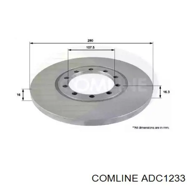 Тормозные диски ADC1233 Comline